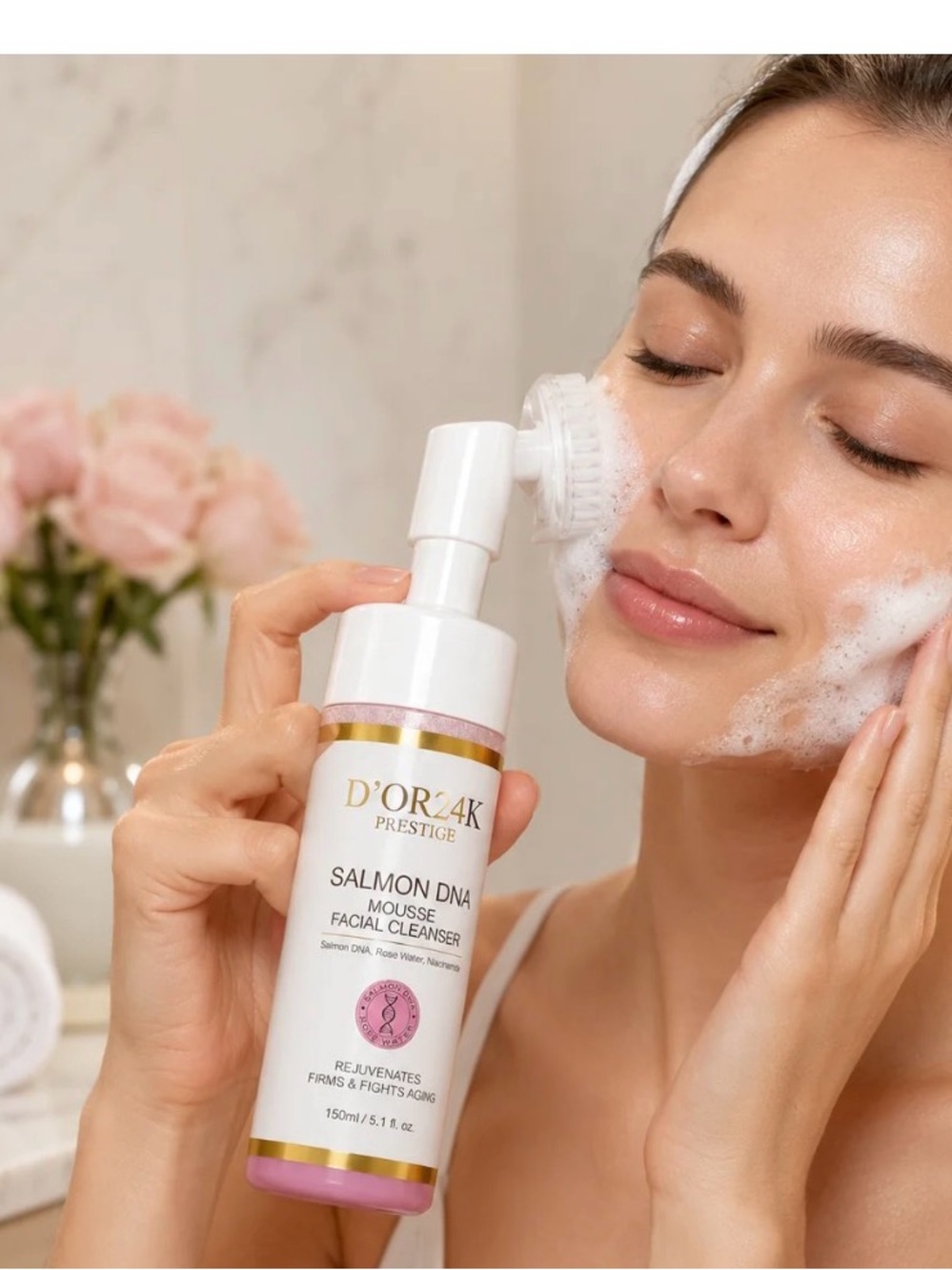 D’OR24K Prestige Salmon DNA Foaming Facial Cleanser NWT - Picture 3 of 3